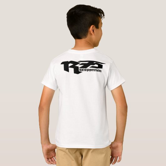 R75キッズベーシックハネタレスコンフォートソフト速Tシャツ Tシャツ (裏面フル)