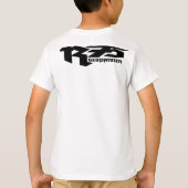 R75キッズベーシックハネタレスコンフォートソフト速Tシャツ Tシャツ (裏面)