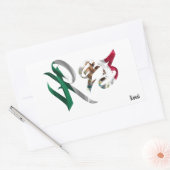 R93 Vivaララザステッカー 長方形シール (封筒)