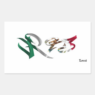 R93 Vivaララザステッカー 長方形シール