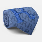 R – アルファベット（青） ネクタイ (ロール)