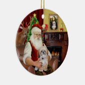 R – サンタシーズー（犬）Tzu (P) セラミックオーナメント (右)