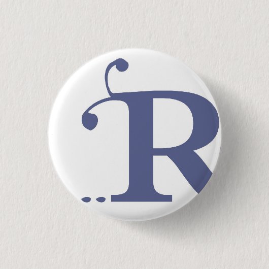 R 缶バッジ (正面)