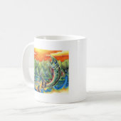 R.長谷川、等級10著勝利アートワーク コーヒーマグカップ (正面左)