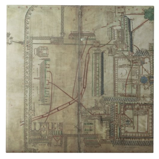 R 171氏のカンタベリーのカテドラルおよびThのf.285計画 タイル (正面)
