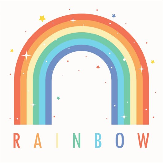 R A I N B O W シール (正面)