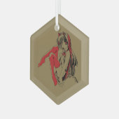 R & Bマンガネコキャットガールフューリーロリアニメ ガラスオーナメント (正面左)