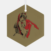 R & Bマンガネコキャットガールフューリーロリアニメ ガラスオーナメント (裏面)