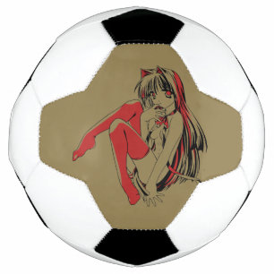 R & Bマンガネコキャットガールフューリーロリアニメ サッカーボール