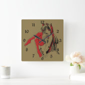 R & Bマンガネコキャットガールフューリーロリアニメ スクエア壁時計 (ホーム)