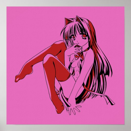 R & B, Neko Catgirl Furry Anime Loli Slave ポスター (正面)