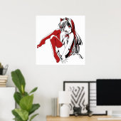 R & B, Neko Catgirl Furry Anime Loli Slave ポスター (ホームオフィス)