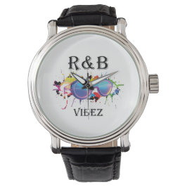 R&B Vibez グラフィックTシャツ | カラフルな音楽の美学 腕時計