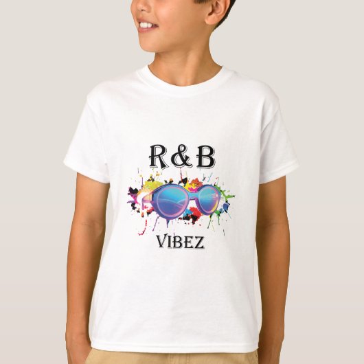 R&B Vibez グラフィックTシャツ | カラフルな音楽の美学 Tシャツ (正面)