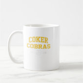 R College Cobras Arch Retro For Men Women コーヒーマグカップ (左)