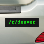 /r/denver バンパーステッカー (車上)