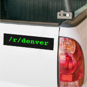 /r/denver バンパーステッカー (トラック上)