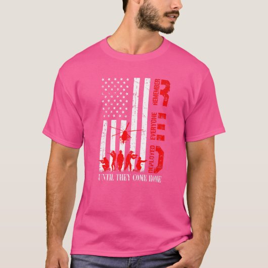 R E D兵士は誰もが配備したR E D Frを覚えている Tシャツ (正面)