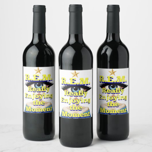 R.E.M. REALLY ENJOYING the MOMENT ワインラベル (ボトル)