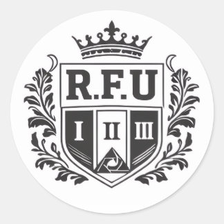 R.F.U クラウン クレスト ステッカー