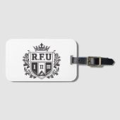 R.F.U Black & White Luggage Tag ラゲッジタグ (正面横)