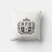 R.F.U Crown Crest Throw Pillow クッション (正面)