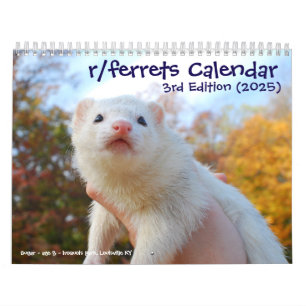 r/ferretsカレンダー第3版(2025) カレンダー