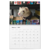 r/ferrets カレンダー 第4版 (2026) (2月 2027)