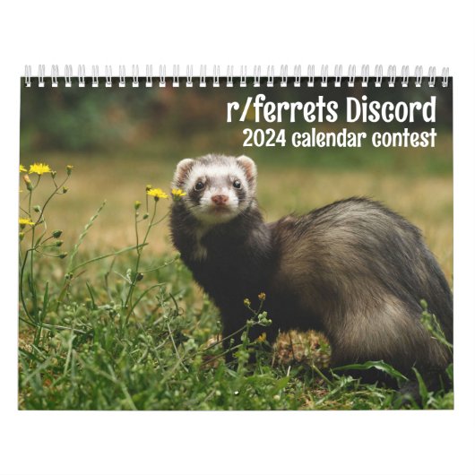 r/ferrets 2024コンペのカレンダー カレンダー (カバー)