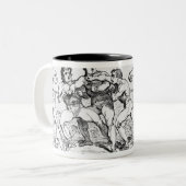 R.HumphreysとD.間の有名な戦い ツートーンマグカップ (正面左)