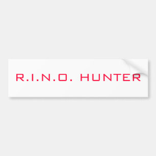 R.I.N.O. ハンター バンパーステッカー