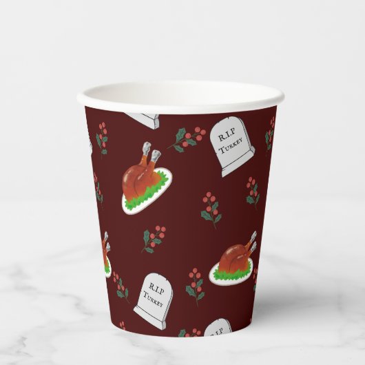 R.I.Pトルコのクリスマスパーティーカップ – スタイル3 紙コップ (正面)