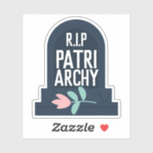 「R.I.P家父長制」墓石 シール (シート)