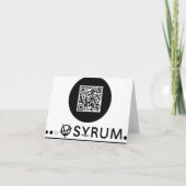 r.i.p. ステンシル: 赤い気球を持つ女の子 カード (裏面)