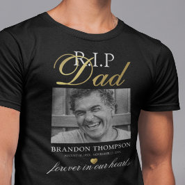 R.I.P パパ 写真 メモリアル Tシャツ