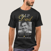 R.I.P パパ 写真 メモリアル Tシャツ (正面)