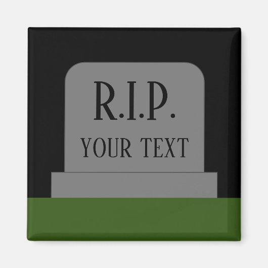 R.I.P. 安らかに眠れ 墓石 墓 マグネット (正面)