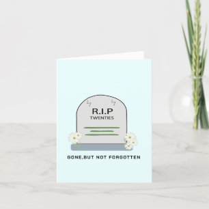 R.I.P. 20代、消え、誕生日の願いおもしろいを シーズンカード