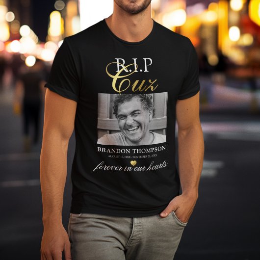 R.I.P Cuz 記念写真Tシャツ Tシャツ