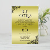 R.I.P. Fifties, Gothic 60th Birthday  招待状 (スタンド正面)