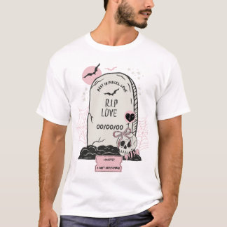 R.I.P. Love — 面白いアンチバレンタインデーTシャツ Tシャツ