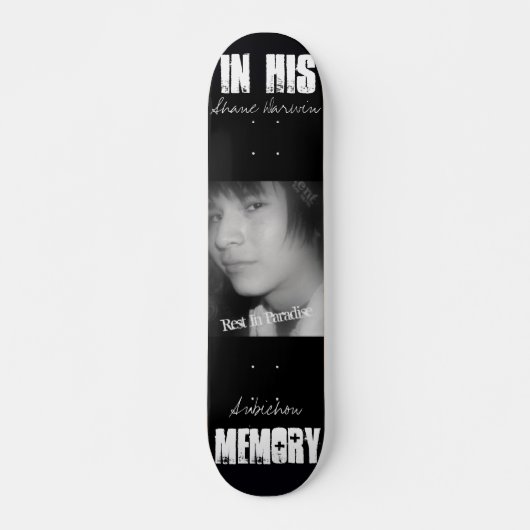 R.I.P. Shane スケートボード (正面)