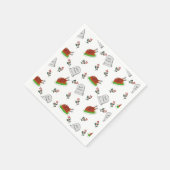 R.I.P Turkey Christmas Napkins スタンダードカクテルナプキン (角)