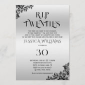 R.I.P. Twenties, Gothic 30th Birthday 招待状 (正面)