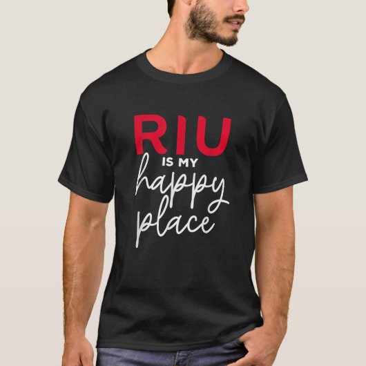 R I U Favourite Hotel RIU Is My Happy Place RIU Tシャツ (正面)