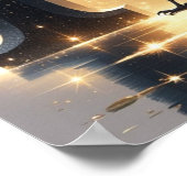 R is for Raven – Halloween Alphabet Letter Poster ポスター (角)