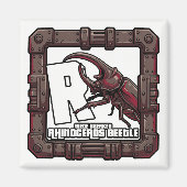 R is for Rhinoceros Beetle – GTA Style ABC Learnin マグネット (正面)