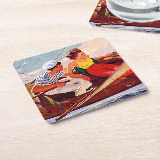 R.J.が出航するカップルカバリエ スクエアペーパーコースター (アングル)