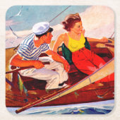 R.J.が出航するカップルカバリエ スクエアペーパーコースター (正面)