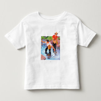 R.J.による魚の網取りカバリエ トドラーTシャツ